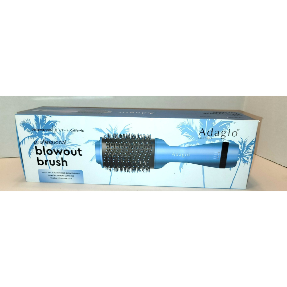 NIB Adagio Professional Blowout Brush - Ocean Blue